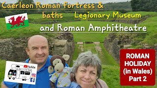 305 Caerleon Castle Roman Fortress and Baths Legionary Museum and Roman Amphitheatre Wales [upl. by Boleyn]