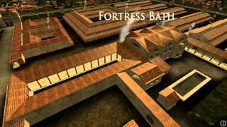 Animation of ancient Roman Fort in Caerleon Wales [upl. by Aieka389]