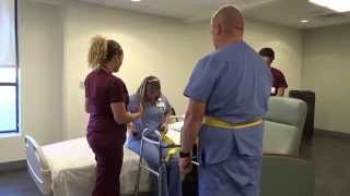 Physical Therapy Transfer Training  How To Transfer From Wheelchair To Bed [upl. by Neenej]