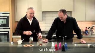 How to make a frappé coffee using an aerolatte milk frother [upl. by Wsan]