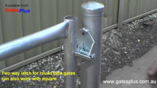 Gate Latch 2 way for round pipe and square [upl. by Hortense]