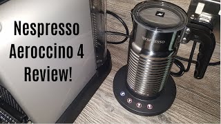 Nespresso Aeroccino 4 Milk Frother Review  Worth upgrading from the Aeroccino 3 [upl. by Pang]