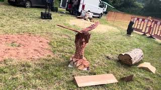 A fabulous range of wooden sculpture at Caerleon festival 2024 [upl. by Einahets215]