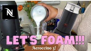 How To Foam Milk With Aeroccino 3 Make Coffee With Foam Tips amp Tricks  Easy Foamed Latte Recipe [upl. by Yasibit]